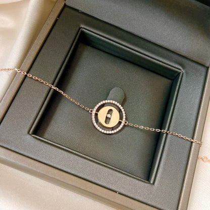 [ECHO]LUCKY MOVE PAVED DIAMOND BRACELET