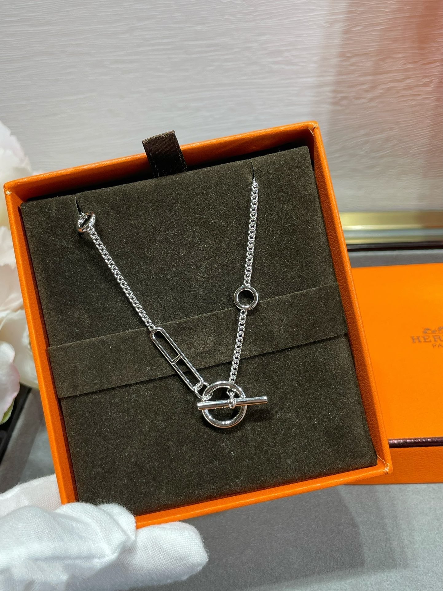 [ECHO ]HM STERLING CHAINE D'ANCRE HEART