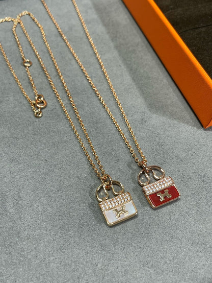 [ECHO ]H CIRCE MOISSANITE PENDANT NECKLACE GOLD