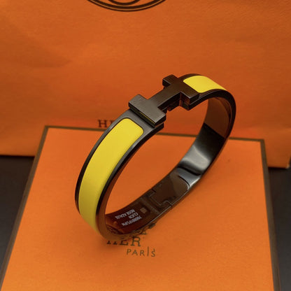 [ECHO ]CLIC HM SO BLACK YELLOW BRACELET