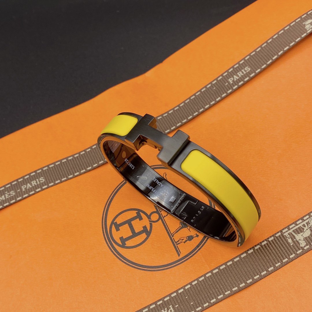 [ECHO ]CLIC HM SO BLACK YELLOW BRACELET
