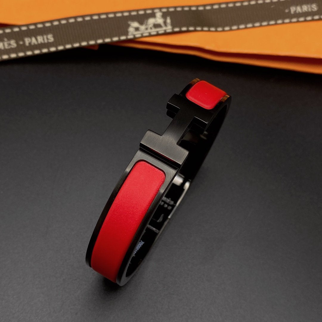 [ECHO ]CLIC HM SO BLACK RED BRACELET