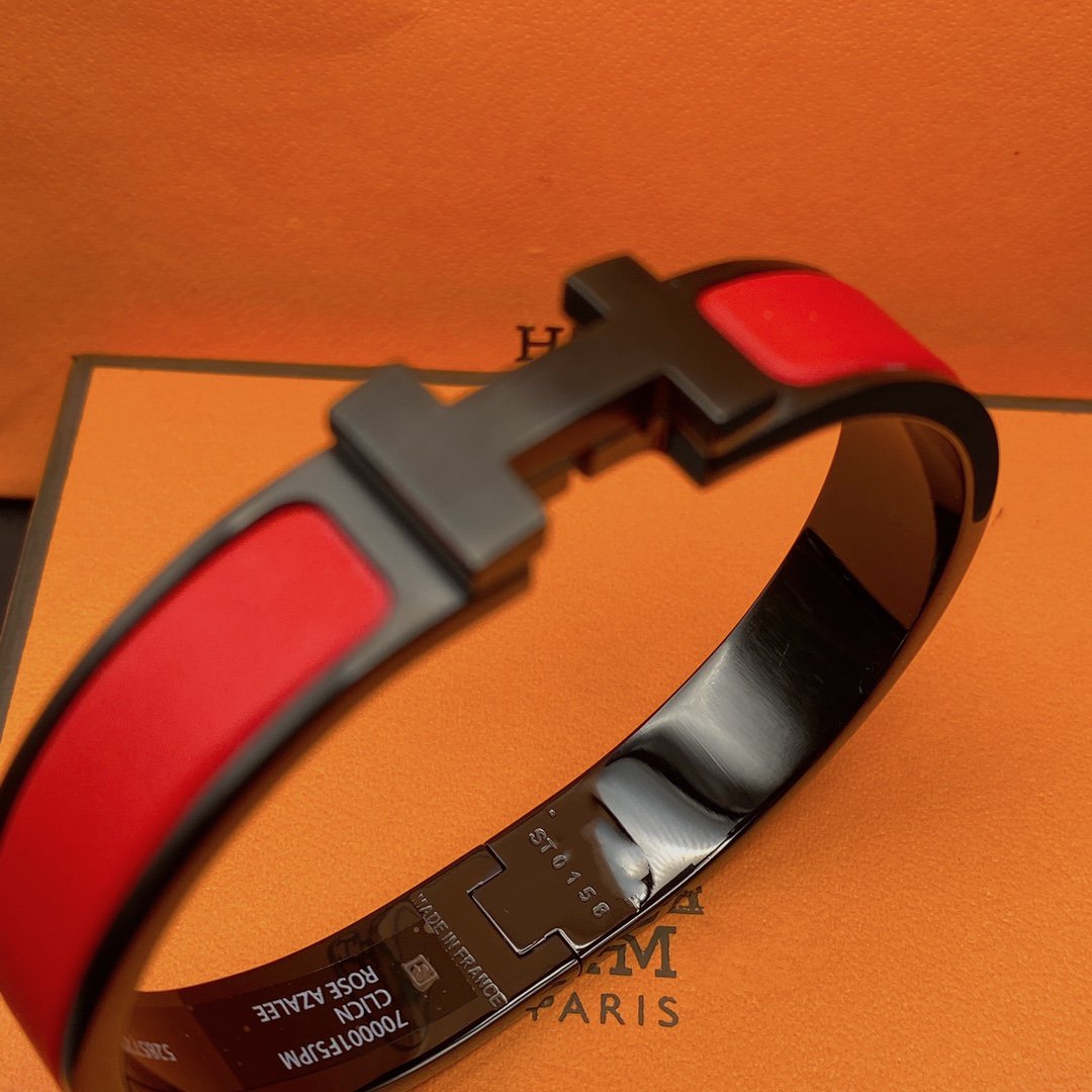[ECHO ]CLIC HM SO BLACK RED BRACELET