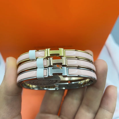 [ECHO ]CLASSIC HM CLIC  PINK 8MM ENAMEL BRACELET
