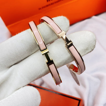 [ECHO ]CLASSIC HM CLIC  PINK 8MM ENAMEL BRACELET