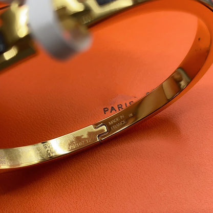 [ECHO ]CLASSIC HM CLIC BLACK 8MM ENAMEL BRACELET