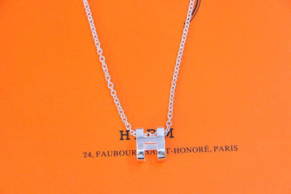 [ECHO ]HM NECKLACE H LETTER OVAL SERIES
