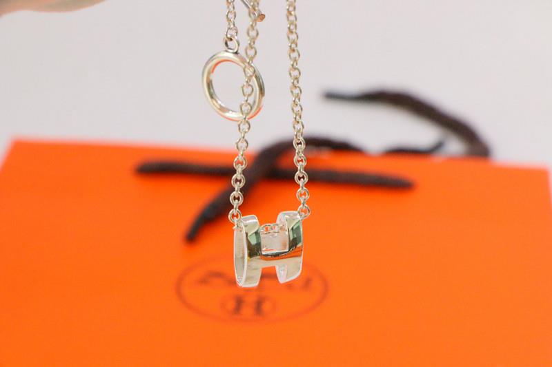 [ECHO ]HM NECKLACE H LETTER OVAL SERIES