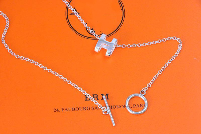[ECHO ]HM NECKLACE H LETTER OVAL SERIES