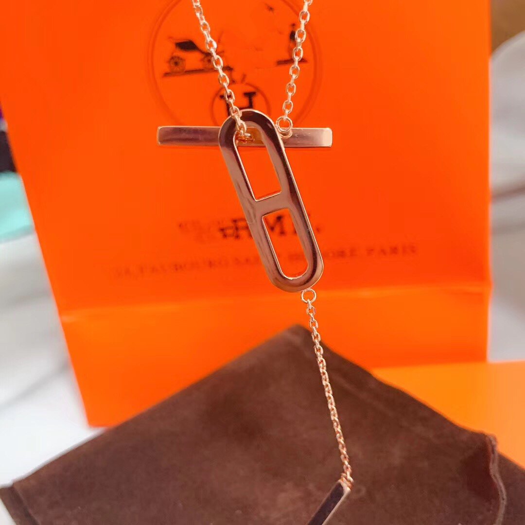 [ECHO ]HM NECKLACE PLATINUM ROSE GOLD DIAMOND
