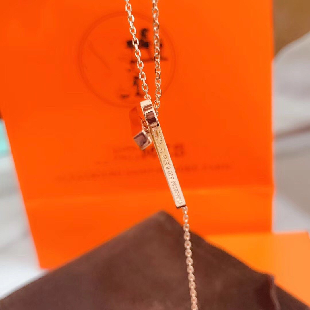 [ECHO ]HM NECKLACE PLATINUM ROSE GOLD DIAMOND