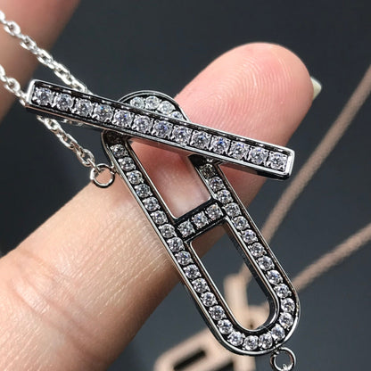 [ECHO ]HM NECKLACE PLATINUM ROSE GOLD DIAMOND