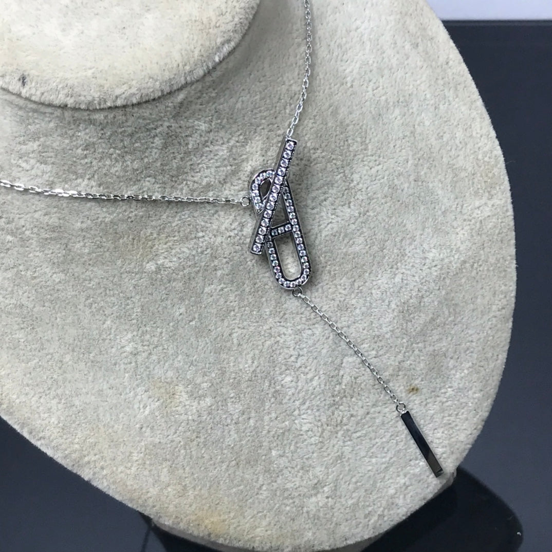 [ECHO ]HM NECKLACE PLATINUM ROSE GOLD DIAMOND