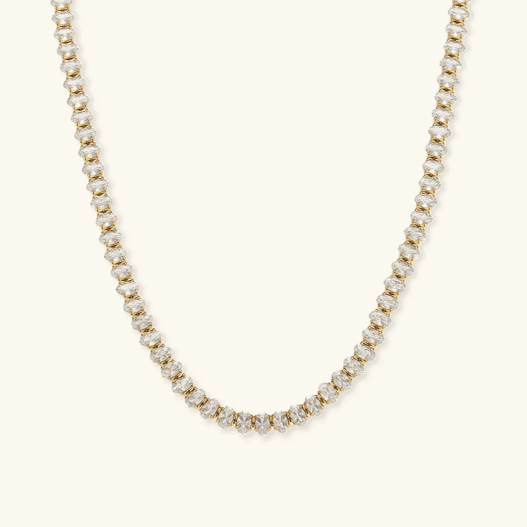 [Echo Fine]Wisteria Diamond Tennis Necklace