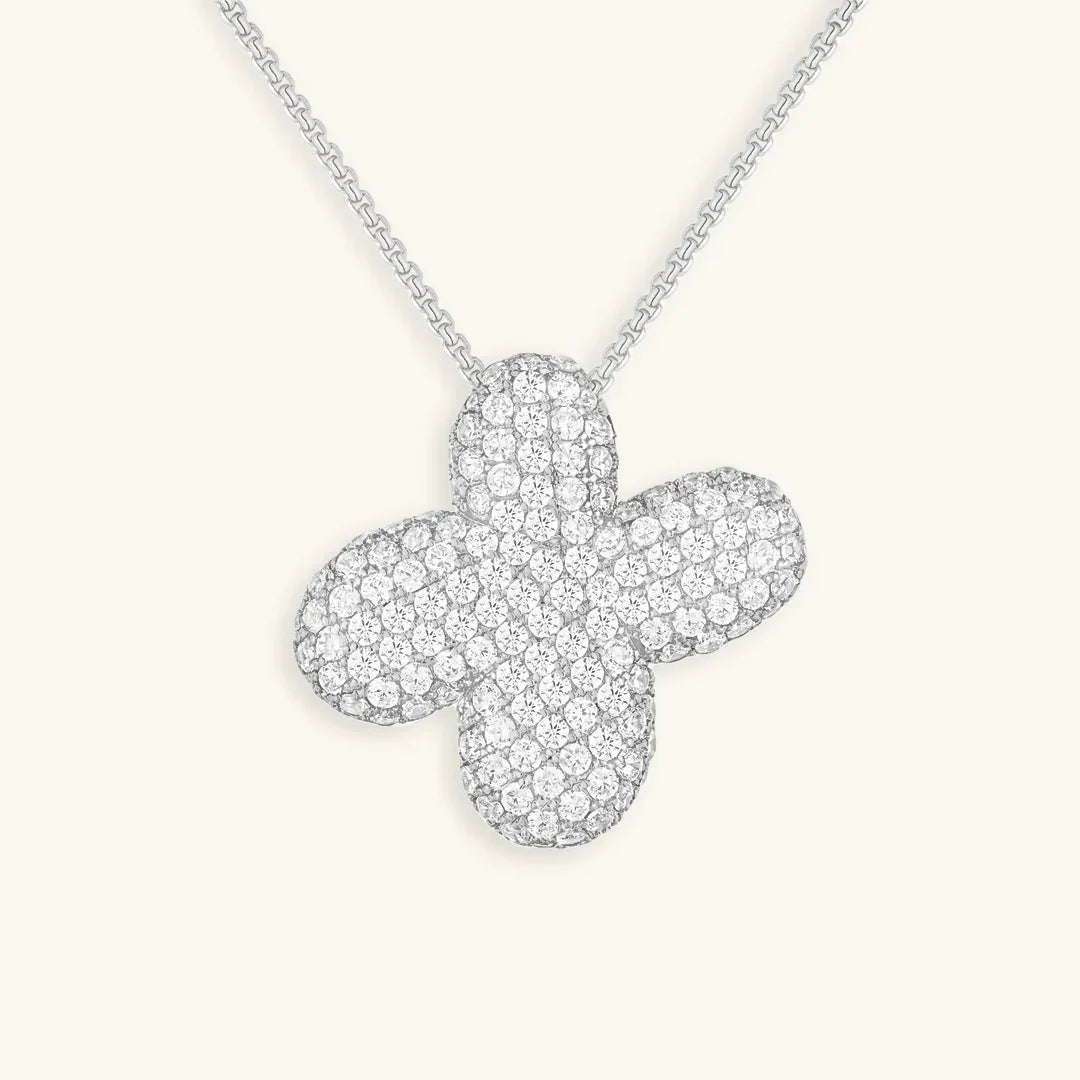 [Echo Fine]Bubble Initial Diamond Necklace