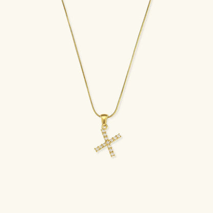 [Echo Fine]Augustine Initial Letter Pearl Necklace