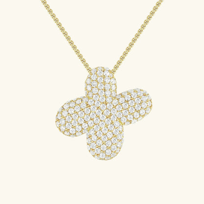 [Echo Fine]Bubble Initial Diamond Necklace