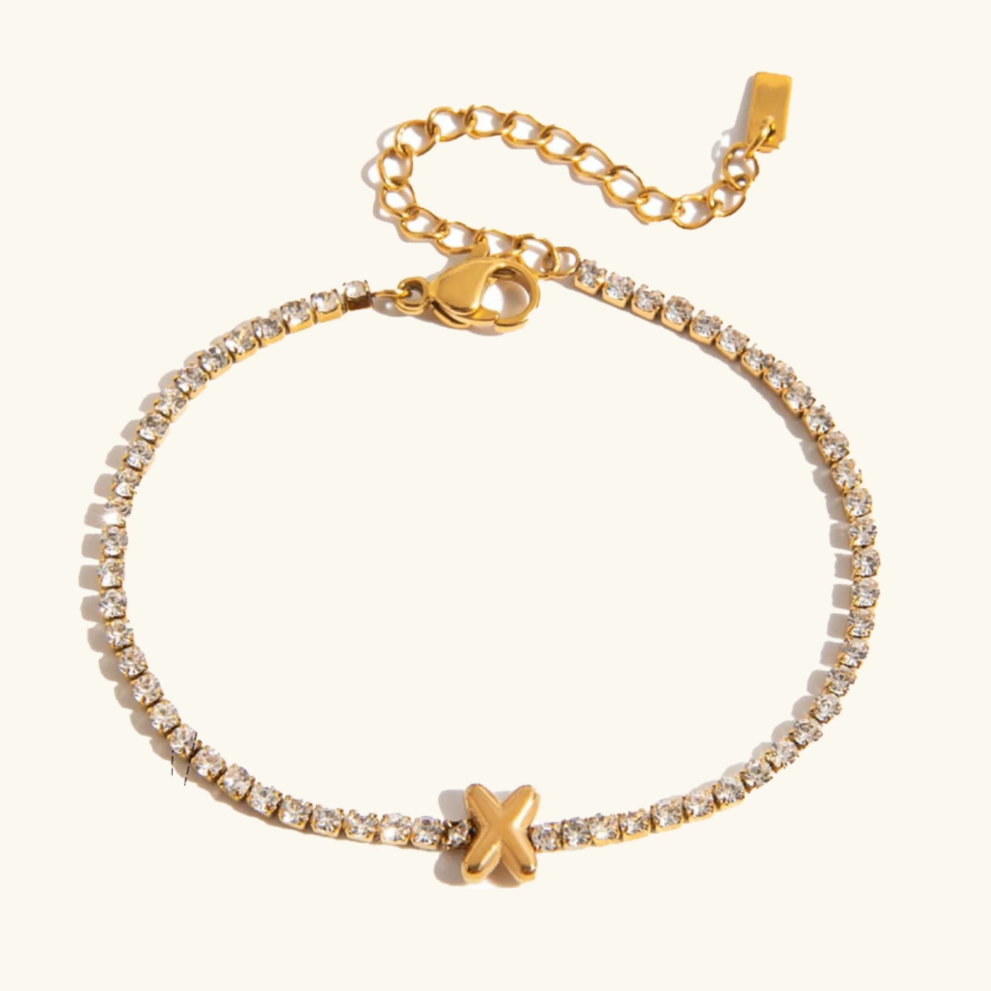 [Echo Fine]Avaria Bubble Letter Tennis Bracelet