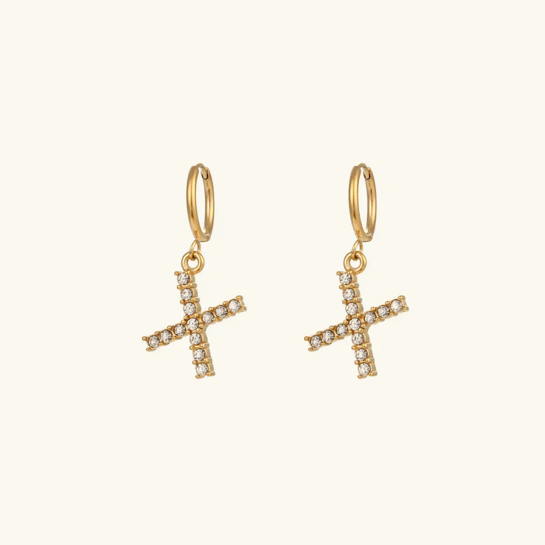 [Echo Fine]Wilhemina Initial Letter Earrings