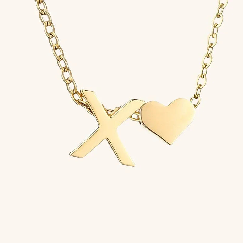[Echo Fine]Ria Initial Letter Gold Necklace