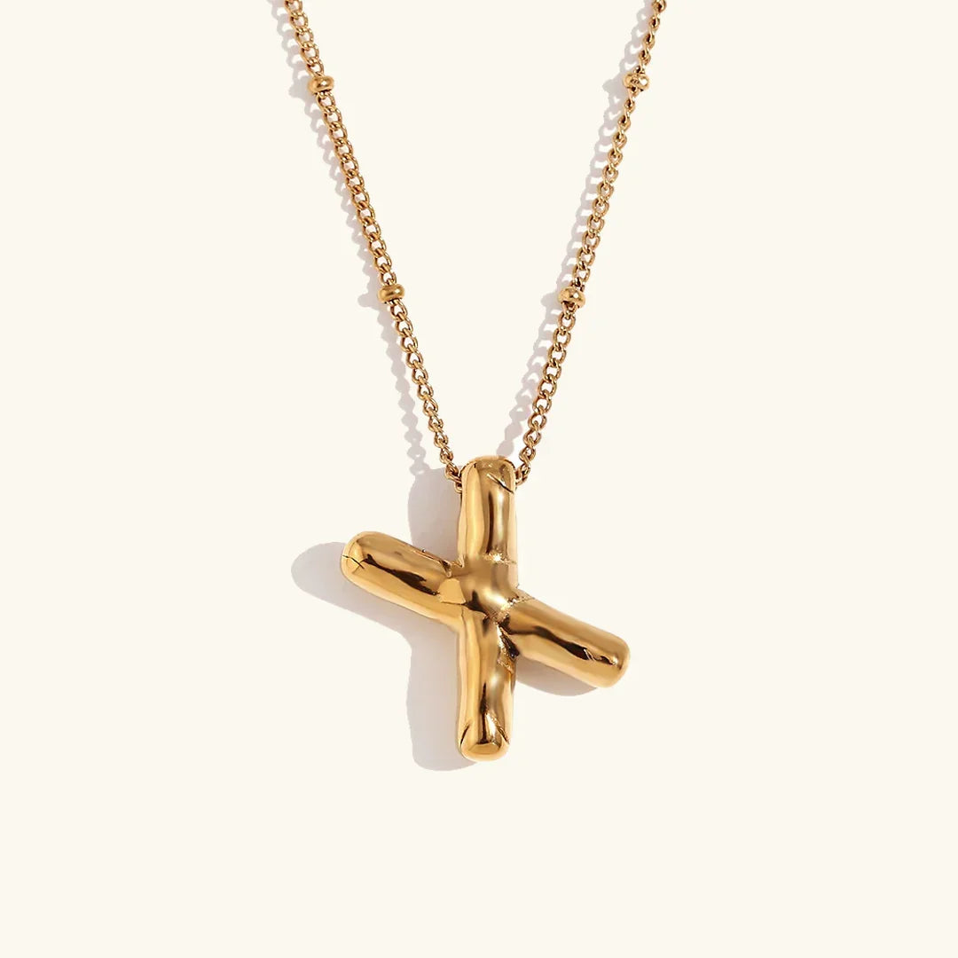 [Echo Fine]Balloon Gold Initial Necklace