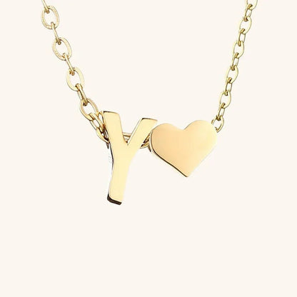 [Echo Fine]Ria Initial Letter Gold Necklace