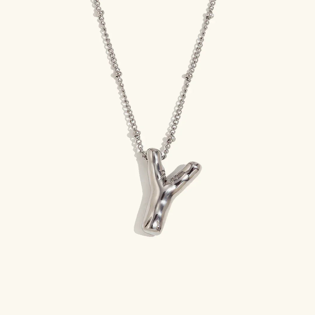 [Echo Fine]Balloon Gold Initial Necklace