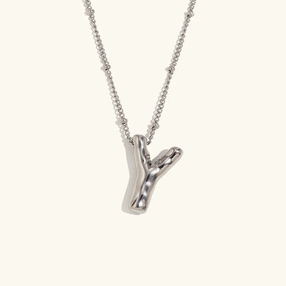 [Echo Fine]Balloon Gold Initial Necklace