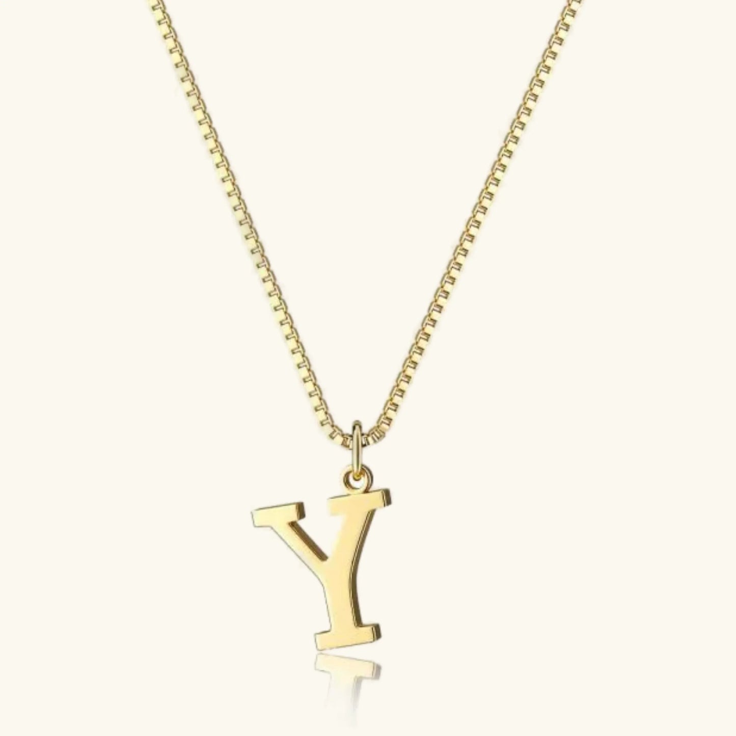 [Echo Fine]Therese Letter Initial Gold Necklace