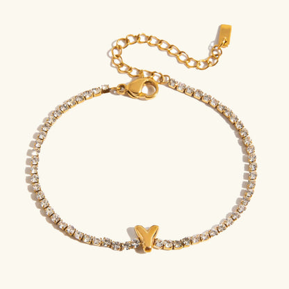 [Echo Fine]Avaria Bubble Letter Tennis Bracelet