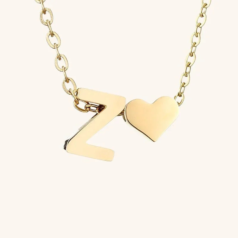 [Echo Fine]Ria Initial Letter Gold Necklace