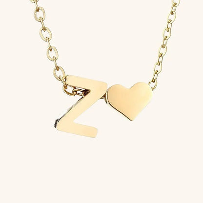 [Echo Fine]Ria Initial Letter Gold Necklace