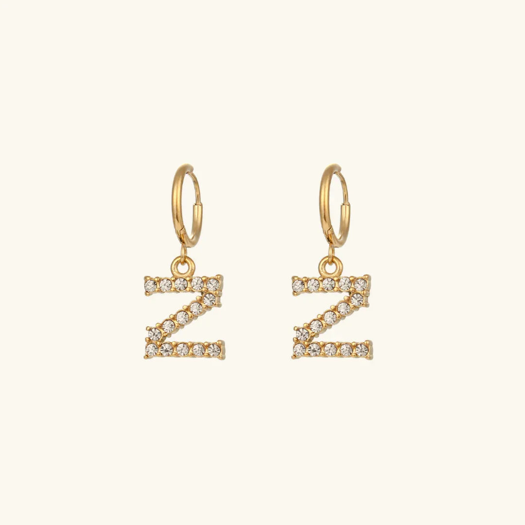 [Echo Fine]Wilhemina Initial Letter Earrings