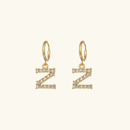 [Echo Fine]Wilhemina Initial Letter Earrings