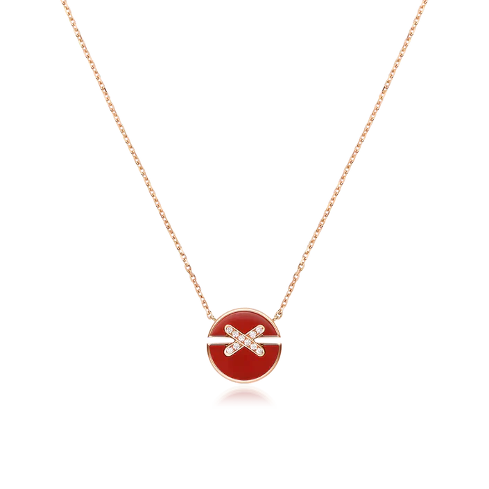 [ECHO ]JEUX DE ROSE GOLD DIAMOND NECKLACE