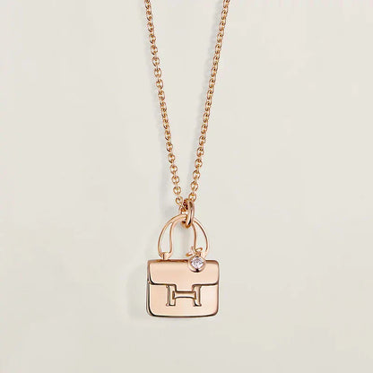 [ECHO ]AMULETTE PEDANT ROSE GOLD NECKLACE