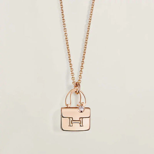[ECHO ]AMULETTE PEDANT ROSE GOLD NECKLACE