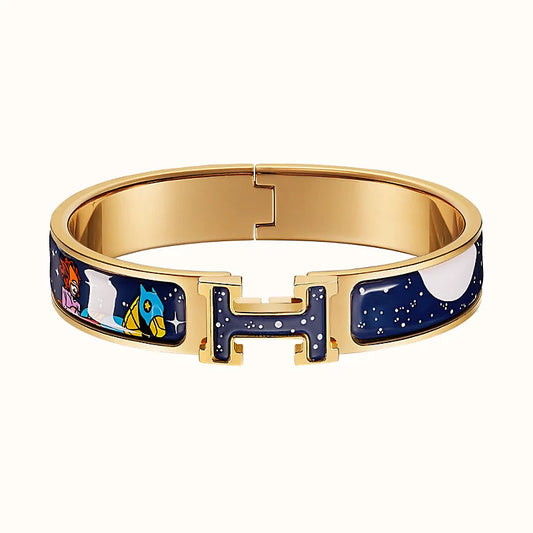 [ECHO ]H STAR AND MOON BRACELET 12MM