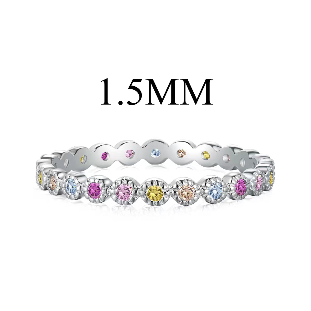 [ECHO ]Radiant Sparkling Round Cut Daily Ring