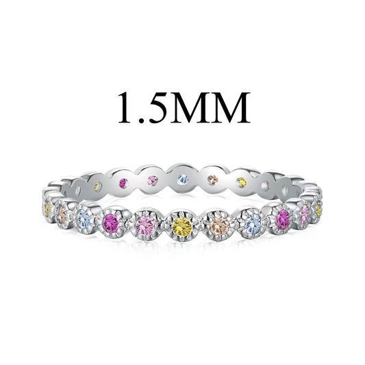 [ECHO ]Radiant Sparkling Round Cut Daily Ring