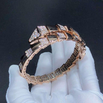 [ECHO ]SERPENTI WIDE BRACELET PINK GOLD DIAMOND