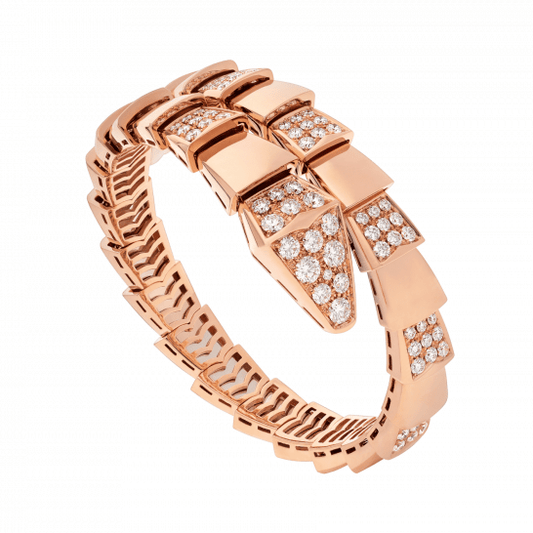 [ECHO ]SERPENTI WIDE BRACELET PINK GOLD DIAMOND