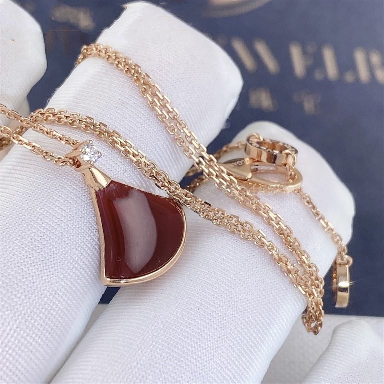 [ECHO ]DREAM NECKLACE CARNELIAN 1 DIAMOND