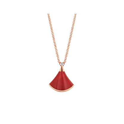 [ECHO ]DREAM NECKLACE CARNELIAN 1 DIAMOND