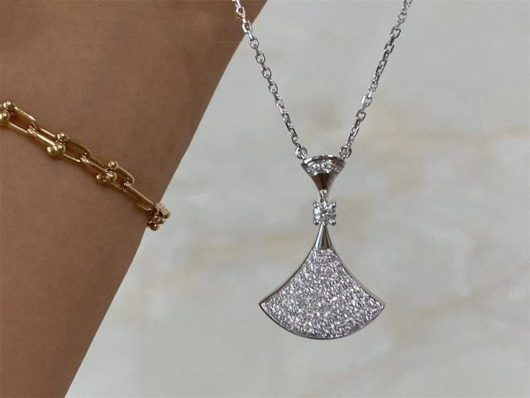 [ECHO ]DREAM NECKLACE SILVER FULL DIAMOND