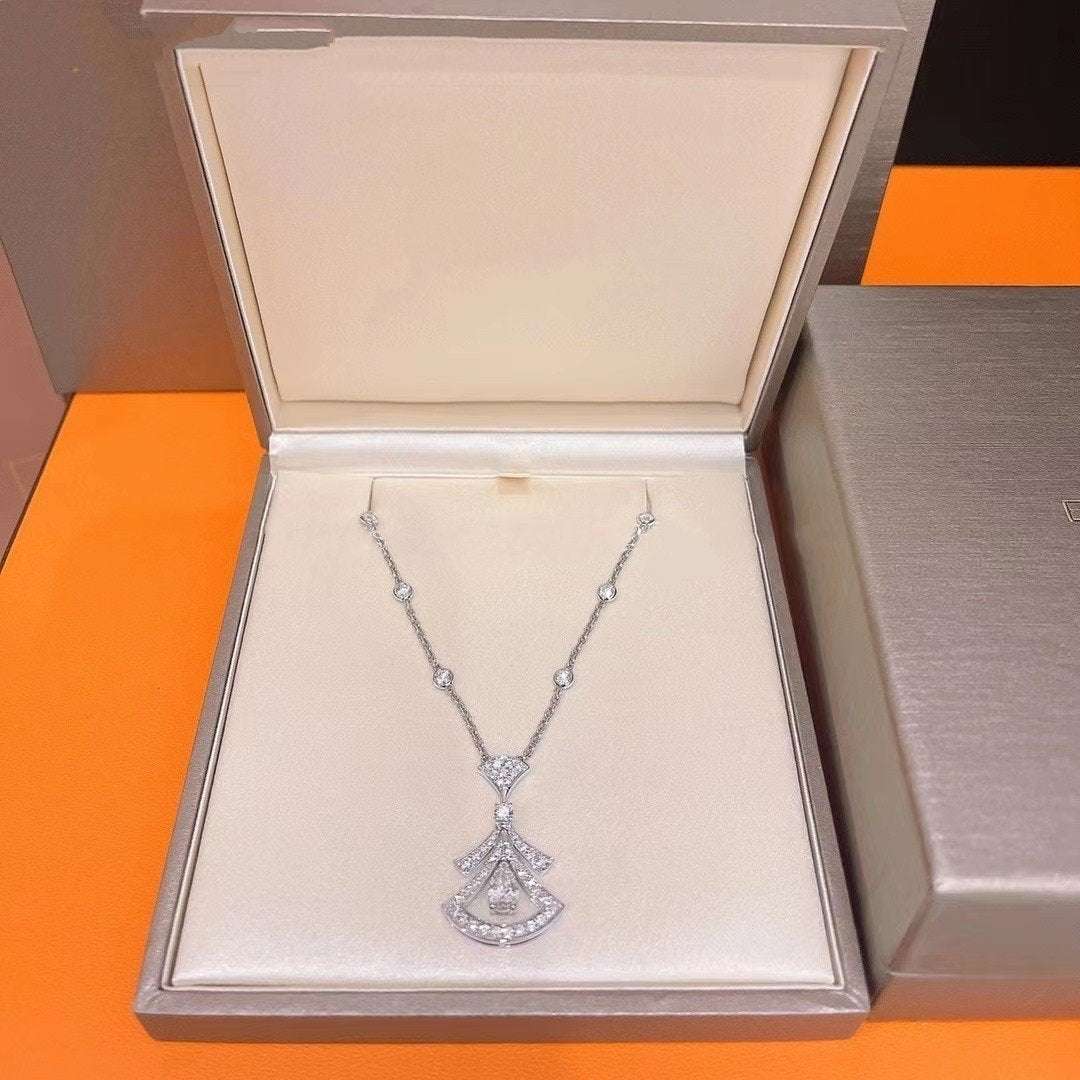 [ECHO ]DREAM NECKLACE WHITE DIAMOND SILVER