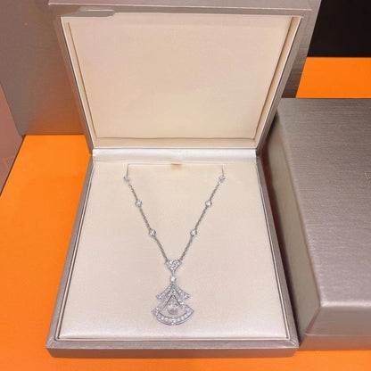 [ECHO ]DREAM NECKLACE WHITE DIAMOND SILVER