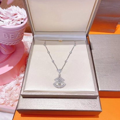 [ECHO ]DREAM NECKLACE WHITE DIAMOND SILVER