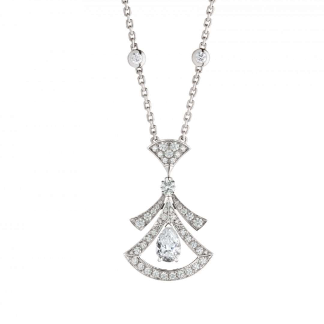 [ECHO ]DREAM NECKLACE WHITE DIAMOND SILVER