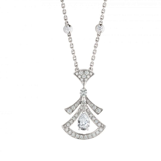 [ECHO ]DREAM NECKLACE WHITE DIAMOND SILVER